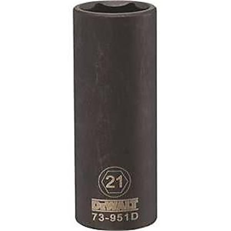 STANLEY DWMT73951OSP Impact 0.5 Drive 6 Point Socket, 21 mm ST388106